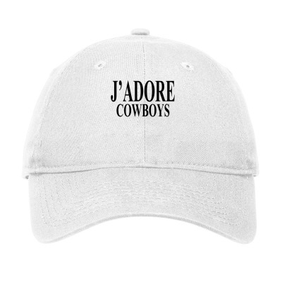 Womens J'adore Cowboys Black Text Design Trucker Hat