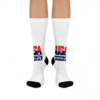 Usa Basket Crew Socks | Artistshot