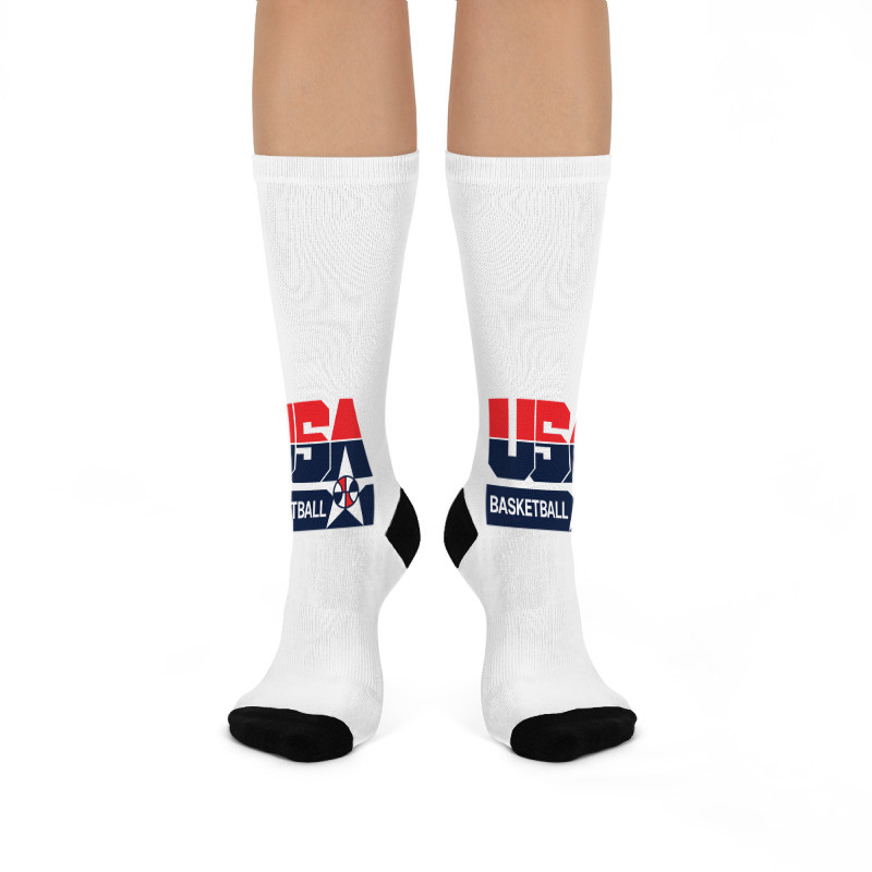 Usa Basket Crew Socks | Artistshot