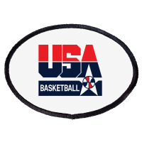 Usa Basket Oval Patch | Artistshot