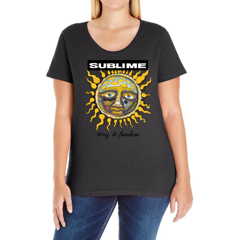 Sunflower Sublime 40oz To Freedom Toddler Ladies Curvy T-shirt | Artistshot