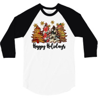 Happy Holidays 3/4 Sleeve Shirt | Artistshot