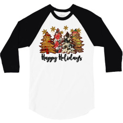 happy holidays 3/4 Sleeve Shirt | Artistshot