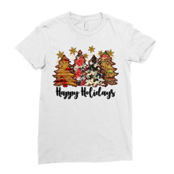 happy holidays Ladies Fitted T-Shirt | Artistshot