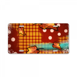 fall patch License Plate | Artistshot