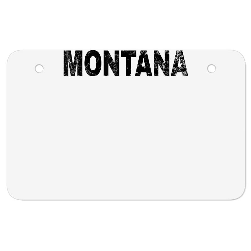 Vintage Montana Bold Black Text Mt Apparel T Shirt Atv License Plate | Artistshot