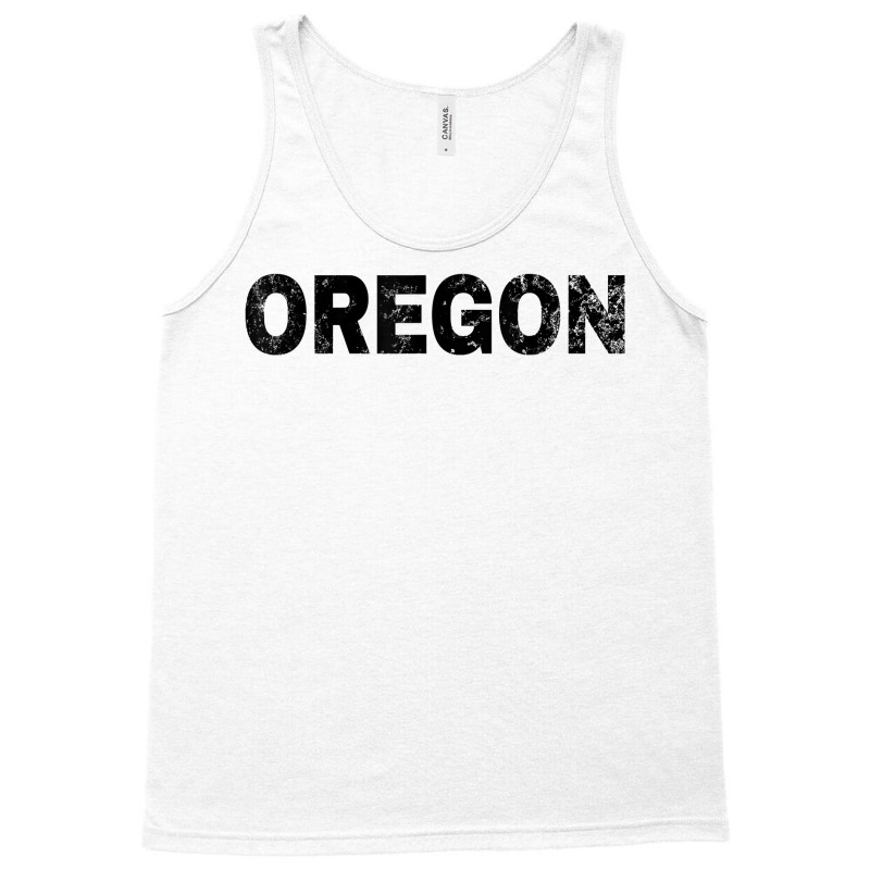 Vintage Oregon Bold Black Text Or Apparel T Shirt Tank Top | Artistshot