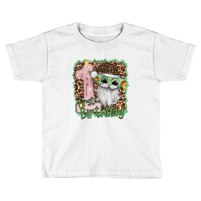 First Birthday Yoda Toddler T-shirt Designed By Badaudesign