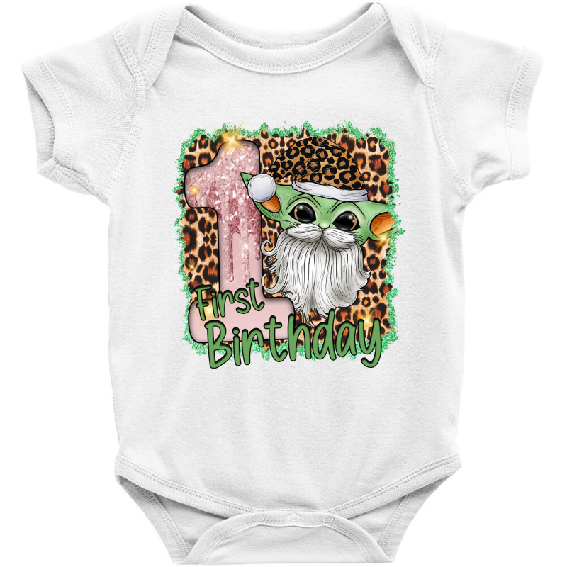 First Birthday Yoda Baby Bodysuit | Artistshot