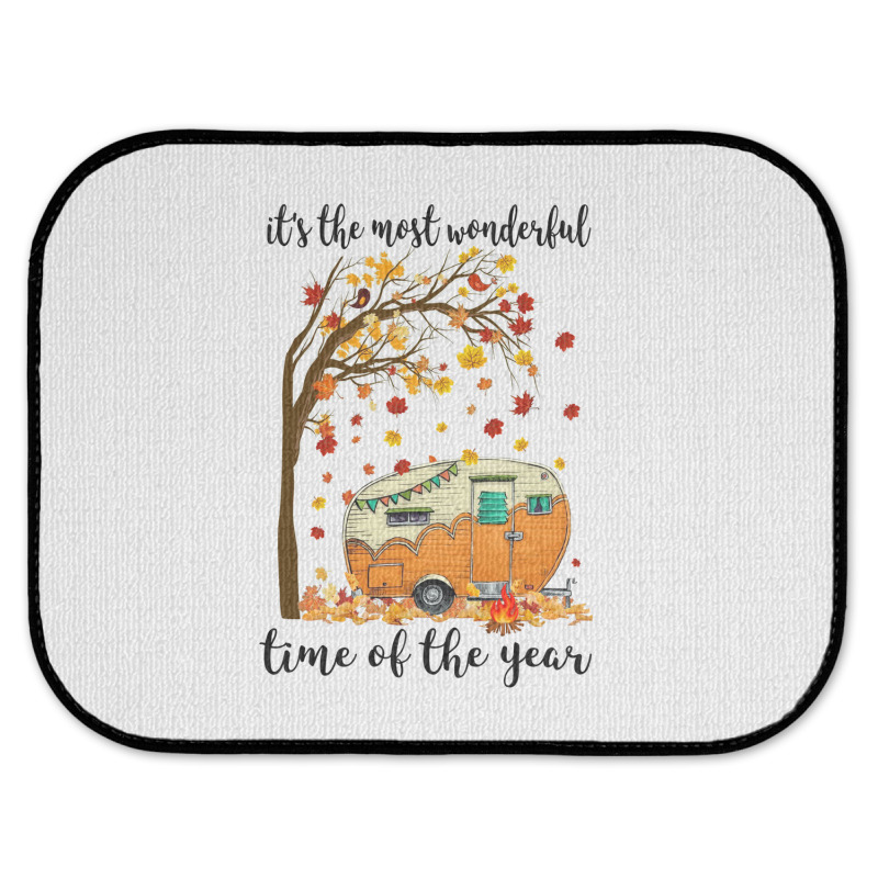 Camping Most Wonderful Time Of The Year Camper Campfire Rear Car Mat | Artistshot