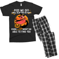 Flamingo Tropical Piss Me Off I Will Slap You Hard Pumpkin 77 Pink Bir Men's T-shirt Pajama Set | Artistshot