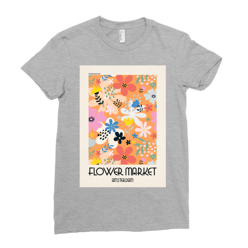 Flower Market Amsterdam Ladies Fitted T-Shirt by halseymaria | Artistshot