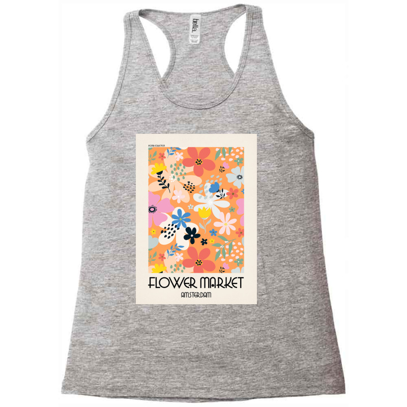 Flower Market Amsterdam Racerback Tank by halseymaria | Artistshot