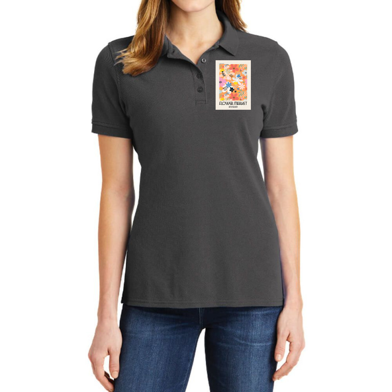 Flower Market Amsterdam Ladies Polo Shirt by halseymaria | Artistshot