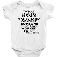 Quote Thomas Sowell Baby Bodysuit | Artistshot