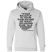 Quote Thomas Sowell Champion Hoodie | Artistshot