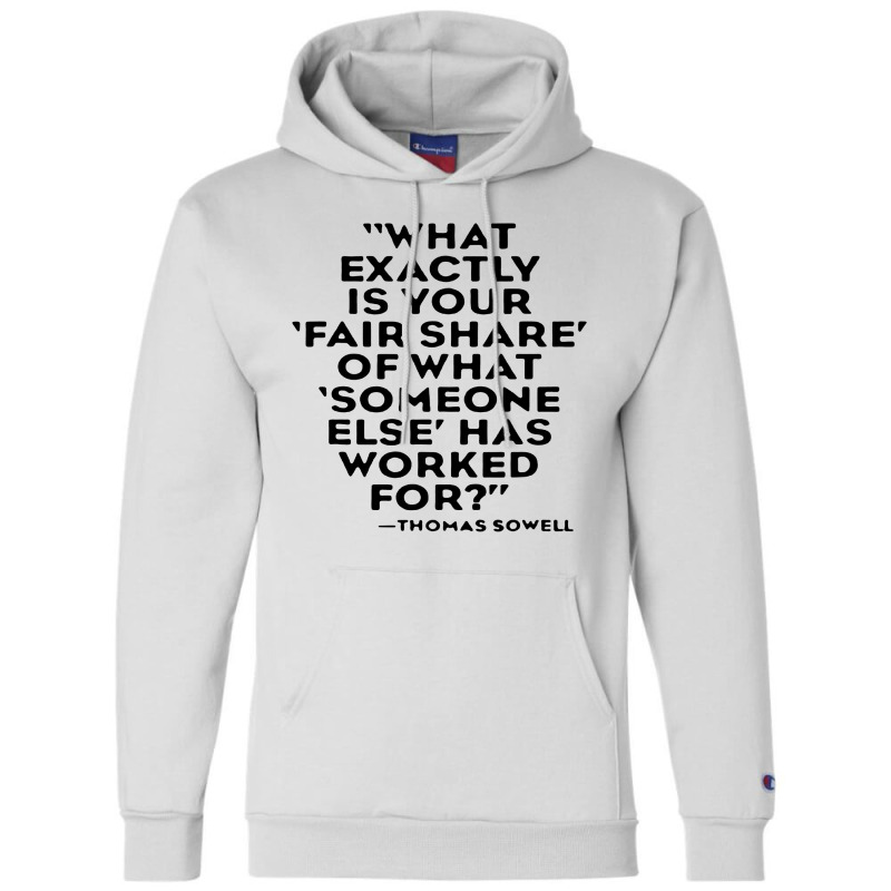 Quote Thomas Sowell Champion Hoodie | Artistshot