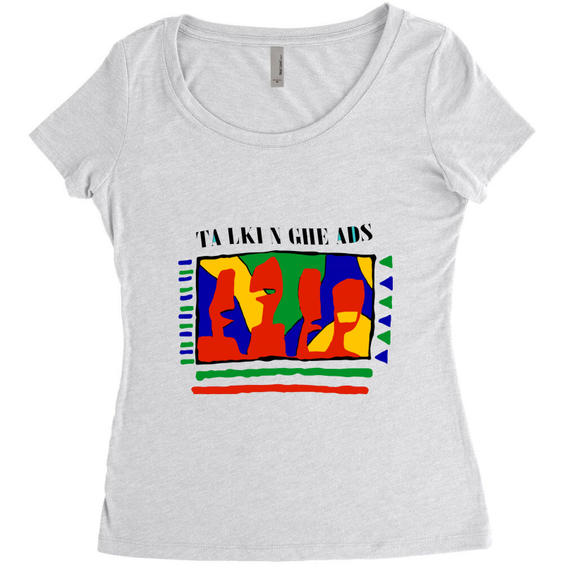 Ta Lki N Ghe Ads Women's Triblend Scoop T-shirt | Artistshot