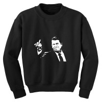 Ronald Reagan Flipping Youth Sweatshirt | Artistshot