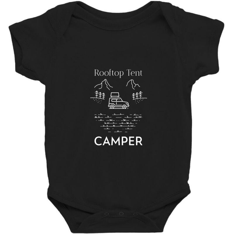 Rooftop Tent Camper Car Camping Baby Bodysuit by lapilune | Artistshot