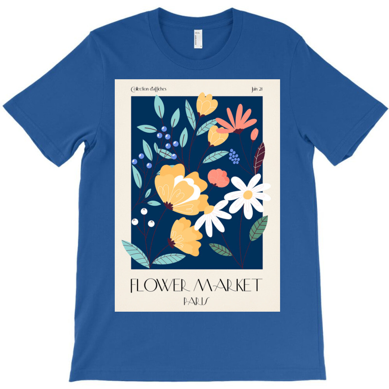 Flower Market Paris T-Shirt by Mabel L | Artistshot