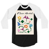 Flower Market 3/4 Sleeve Shirt | Artistshot