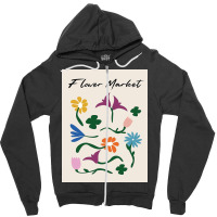 Flower Market Zipper Hoodie | Artistshot