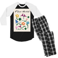 Flower Market Men's 3/4 Sleeve Pajama Set | Artistshot