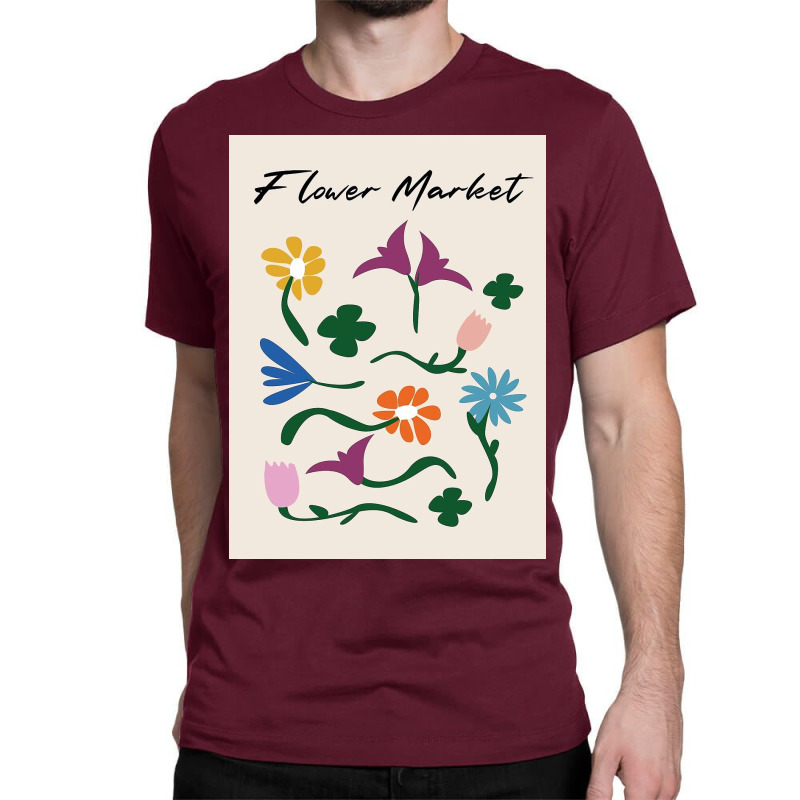 Flower Market Classic T-shirt by Mabel L | Artistshot