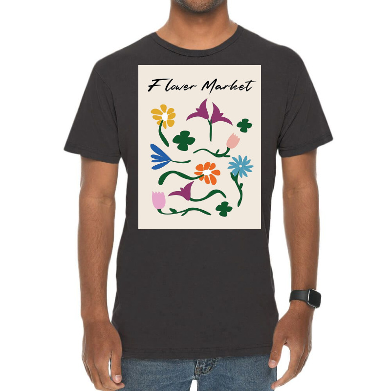 Flower Market Vintage T-Shirt by Mabel L | Artistshot