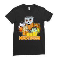 Swagazon Monsters Mummy Frankenstein Dracula Monsterzon Halloween Ladies Fitted T-shirt | Artistshot