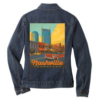 Nashville Tn Building Ladies Denim Jacket | Artistshot