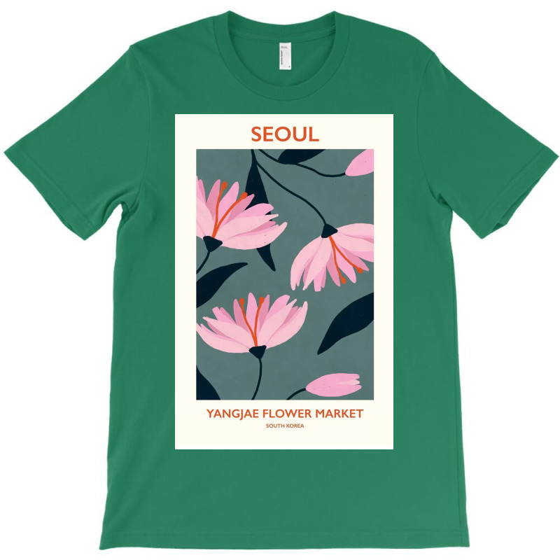 Seoul Flower Market T-Shirt by Kelly S | Artistshot