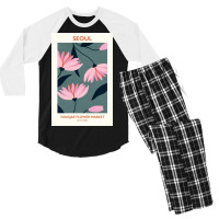 Seoul Flower Market Men's 3/4 Sleeve Pajama Set | Artistshot