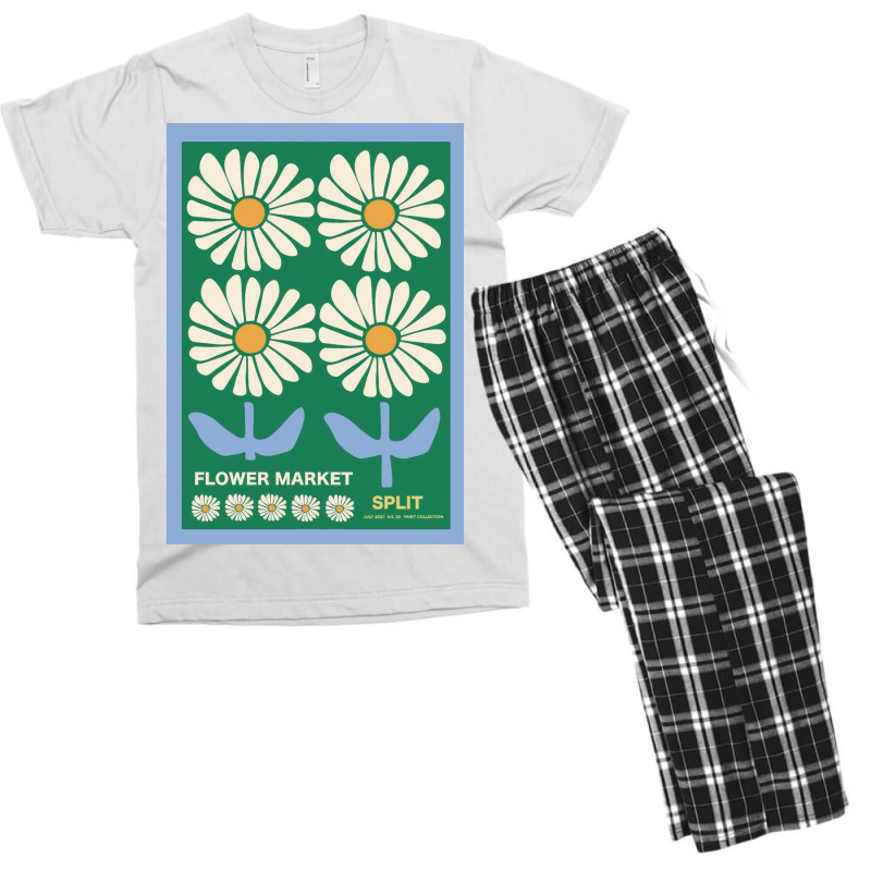 Split Flower Market Men's T-shirt Pajama Set by Kelly S | Artistshot