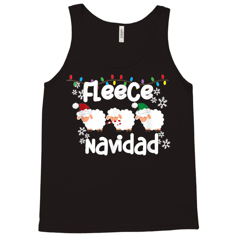 Fleece Navidad Feliz Funny Sheep Pun Christmas Holiday T Shirt Tank Top | Artistshot