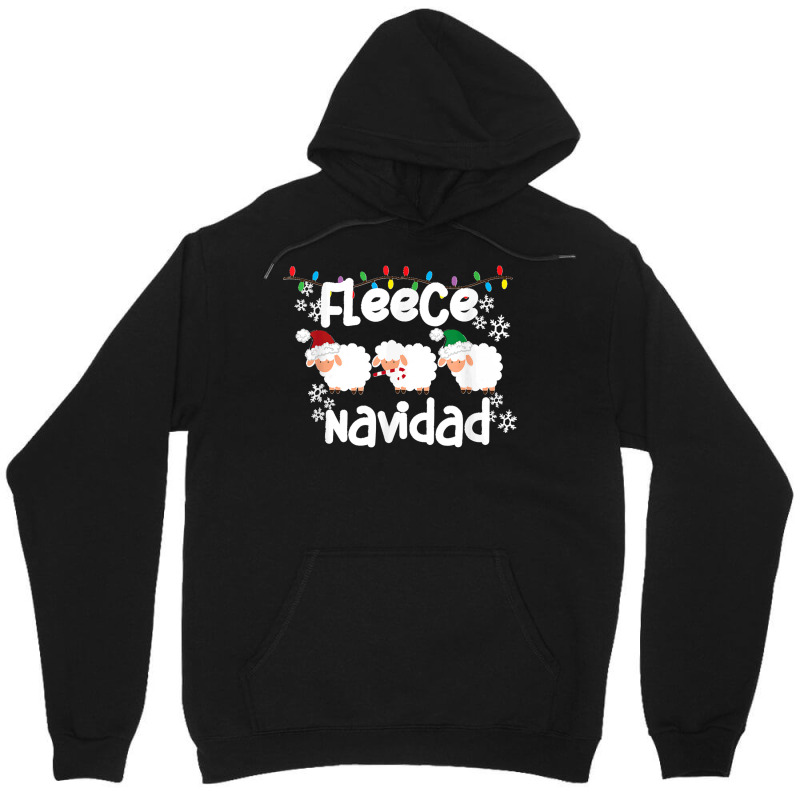 Fleece Navidad Feliz Funny Sheep Pun Christmas Holiday T Shirt Unisex Hoodie | Artistshot