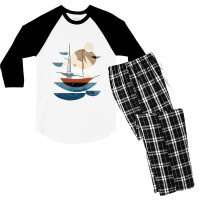 Sailing, Sailing Men's 3/4 Sleeve Pajama Set | Artistshot