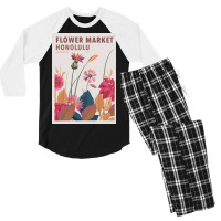 Flower Market Honohulu Men's 3/4 Sleeve Pajama Set | Artistshot