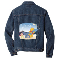 Cartoons Bear,piglet,tiger Men Denim Jacket | Artistshot