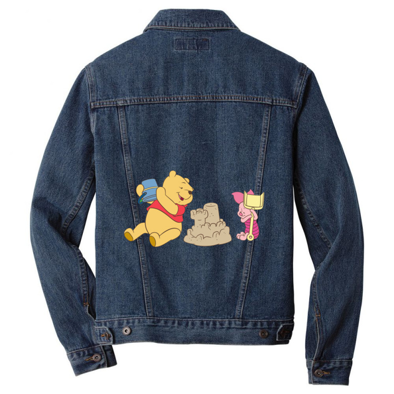 Cartoons,bear,piglet,tiger,eeyore Men Denim Jacket | Artistshot