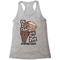 Football Football Love Funny Leopard Football Is Life Sporty 7 Footbal Racerback Tank | Artistshot