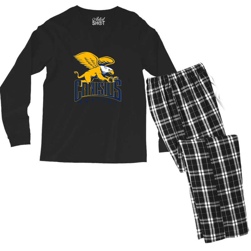 Canisius Golden Griffins Men's Long Sleeve Pajama Set | Artistshot