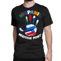 Womens Latin America Latino Pride Hand Hispanic Heritage Month V Neck Classic T-shirt | Artistshot