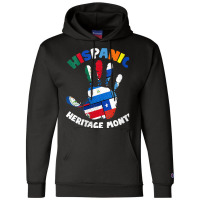 Womens Latin America Latino Pride Hand Hispanic Heritage Month V Neck Champion Hoodie | Artistshot