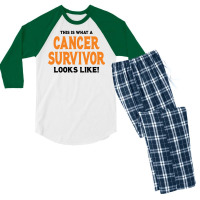 This Is What A Skin Cancer Survivor Looks Like Men's 3/4 Sleeve Pajama Set | Artistshot