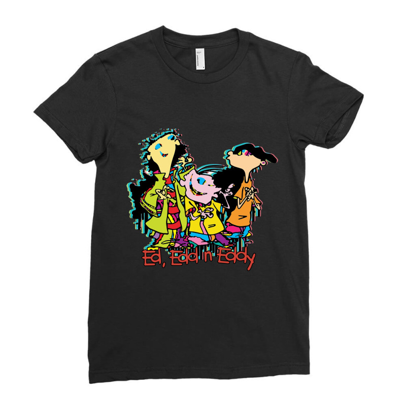 Graphic Eddys Cartoon Character Gift Men Ladies Fitted T-Shirt by StickyPicky | Artistshot