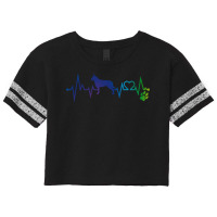 Berger Picard T Shirtberger Picard Colorful Heartbeat, Heart & Dog Paw Scorecard Crop Tee | Artistshot