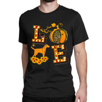 Dalmatian Dog Love Dalmatian Leopard Print Pumpkin Halloween Fall Seas Classic T-shirt | Artistshot