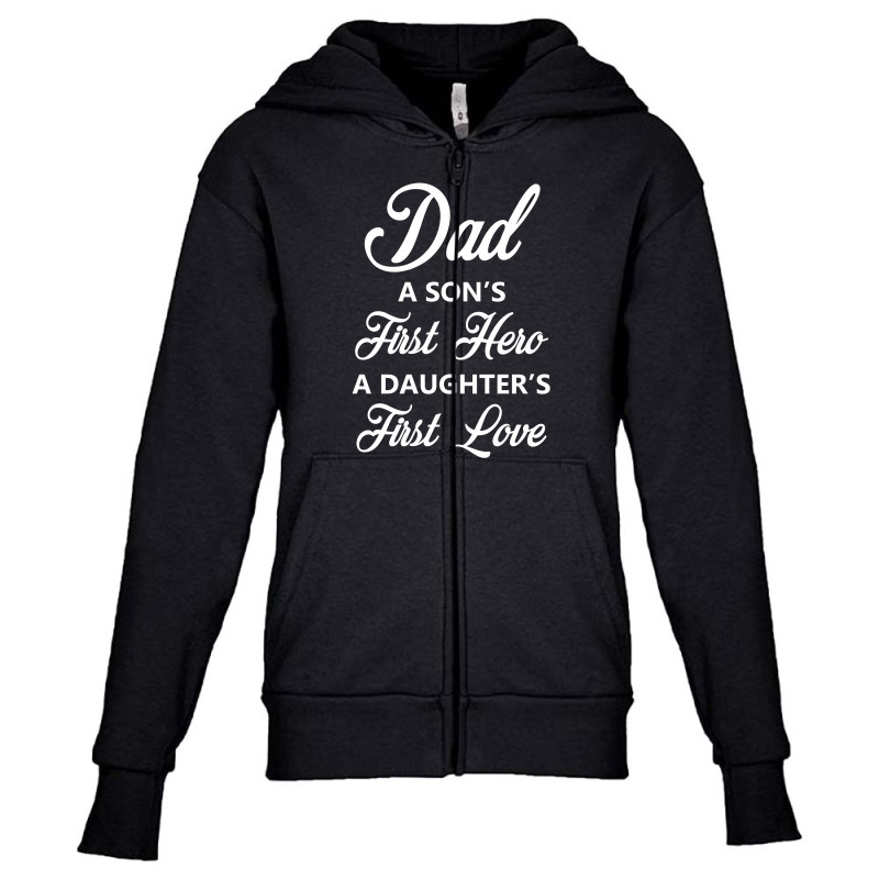 Fathers Day Youth Zipper Hoodie | Artistshot